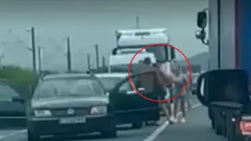 Situație șocantă în trafic, pe DN1C. O șicanare a degenerat rapid, iar un șofer a fost atacat cu toporul