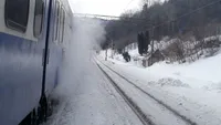 Incendiu intr-un tren de calatori care circula pe ruta Pietrosita-Targoviste. Afla ce s-a intamplat