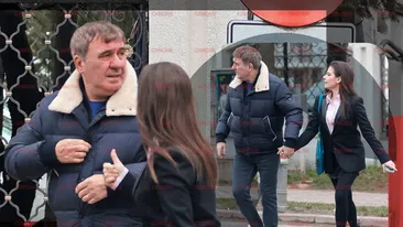 Kira Hagi și „Regele” au „driblat” traficul, după un sprint ca pe teren. Moment „de suflet” tată–fiică