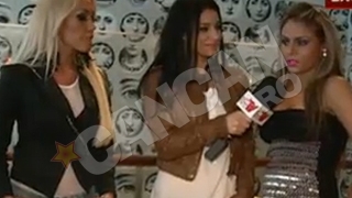 VIDEO SHOW INCREDIBIL! Fosta blonda a lui Ogica i-a spart un ou in fata Madalinei Secuianu, in direct la CANCAN TV