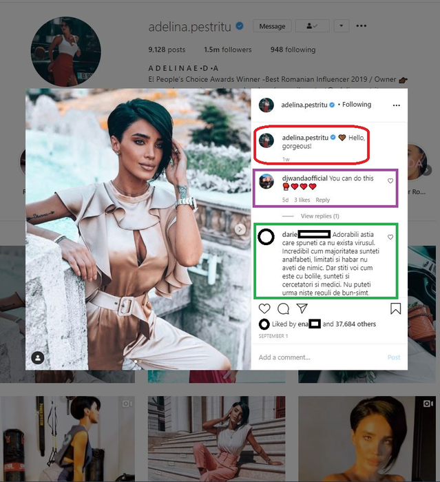 Adelina Pestrițu, în mijlocul unui scandal, în timp ce medicii o ajută să lupte cu virusul ucigaș SARS-CoV-2