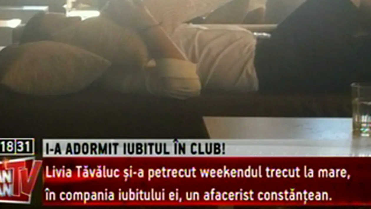 Livia Tavaluc si-a epuizat prietenul intr-un club din Constanta! A dormit dus pe o canapea!