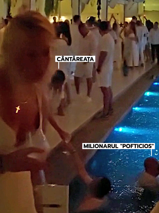 La Asylum, milionarul "pofticios" a făcut baie îmbrăcat în piscină