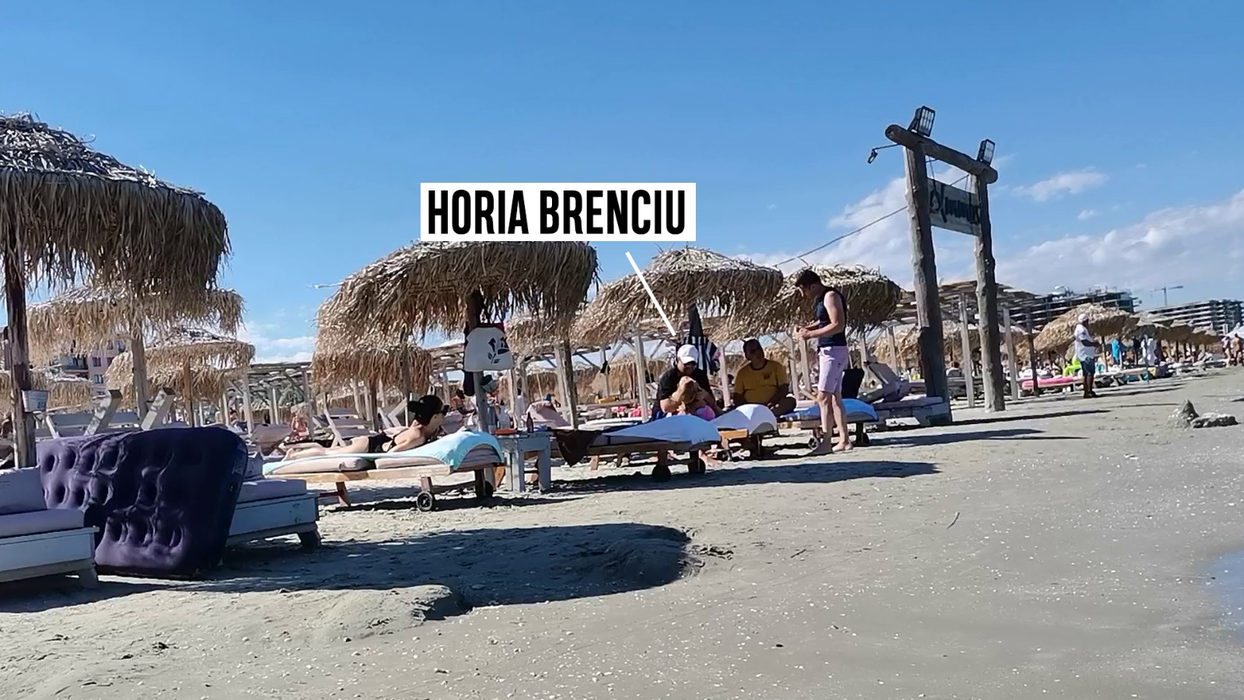 Horia Brenciu a ”fugit” la mare