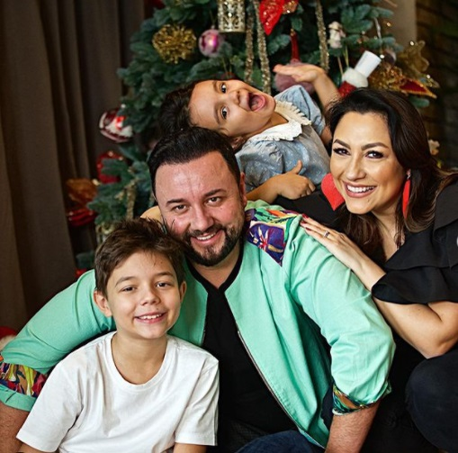 Andra, tablou de familie alături de copii și Cătălin Măruță