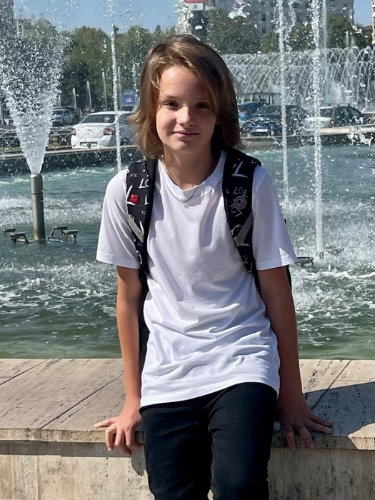 David Dobrincu este elev în clasa a șasea