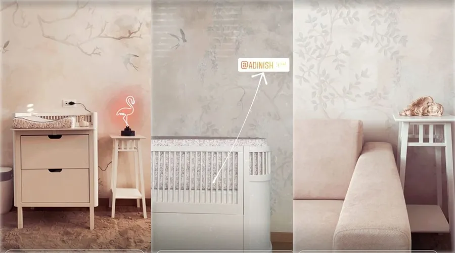 Ieri, Gina Pistol a dezvăluit prin intermediul unor imagini cum arată camera fetiței sale © Instagram Stories