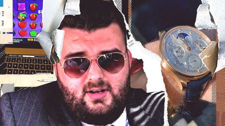 Juniorul multimilionarului “Frutti Fresh” și-a exersat talentul la păcănele. După ce a câștigat o „mână” de 4.000 ‎$  și-a luat un ceas Portugieser Perpetual Calendar de 35.000 €