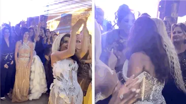 Surpriză totală la nunta fiului lui Costel Biju! Lambada a prins buchetul miresei