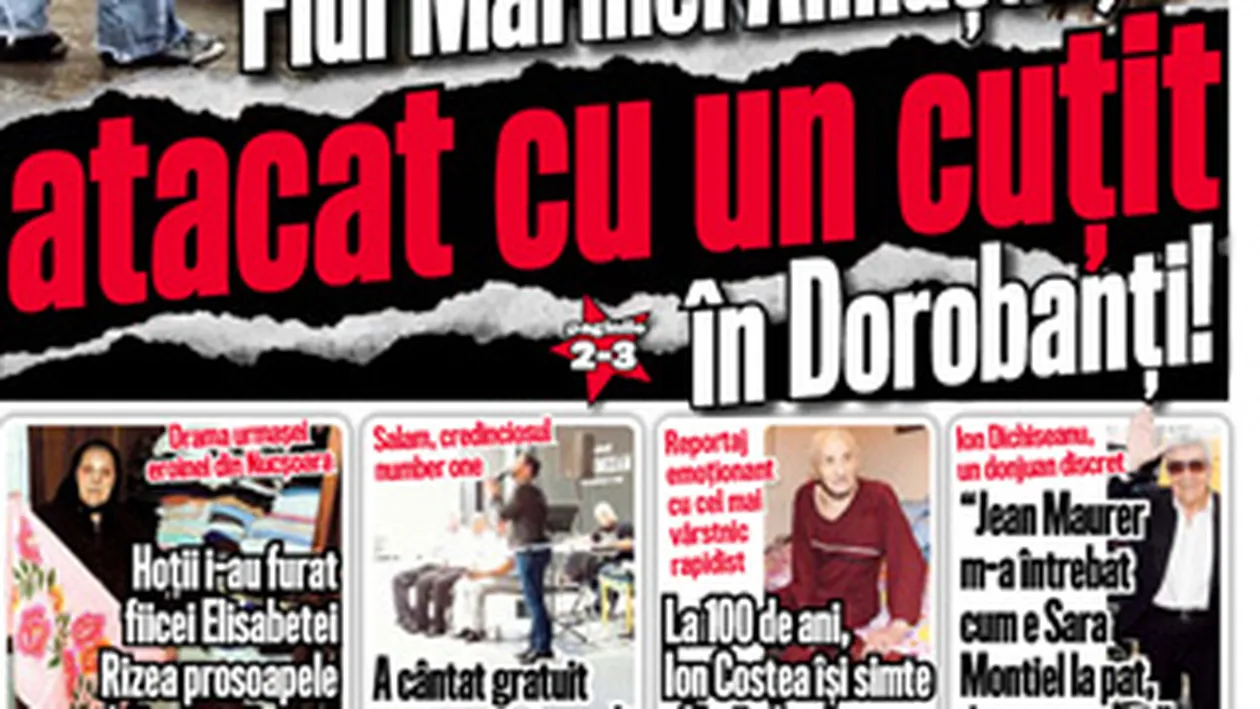 A aparut noul CANCAN de WEEKEND! Afla cum fiul Marinei Almasan a fost atacat cu un cutit in Dorobanti!