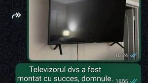 BANC | "Televizorul dvs a fost montat cu succes, domnule"