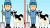 Test de logică | Identificați 3 diferențe între fermierii din cele două imagini!