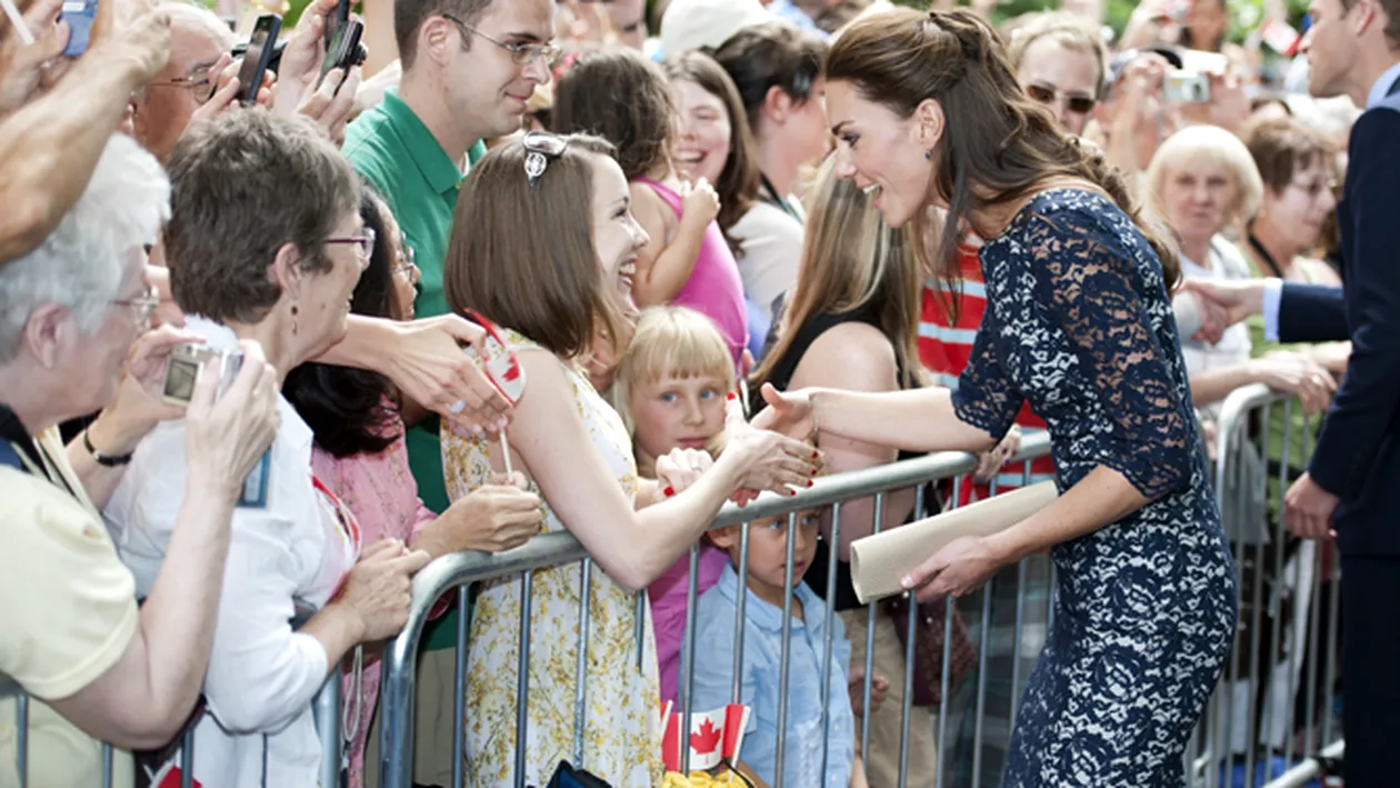 Canadienii, innebuniti de Kate Middleton