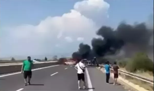 Filmul accidentului din drumul către Thassos! 3 persoane au murit pe loc: ar fi și români printre ei