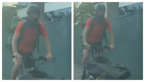Atac în plină zi, în București. Două femei au fost agresate de un biciclist care purta cagulă