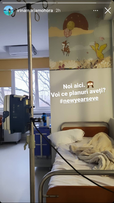 Irina Mohora, de urgență la spital cu fetița ”Aici o să petrec, în pijamale”