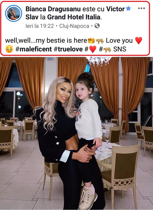 Bianca Drăgușanu a ascuns că s-a văzut cu Victor Slav din cauza soacrei?! Ce mesaj i-a lăsat mama soțului musculos pe Facebook