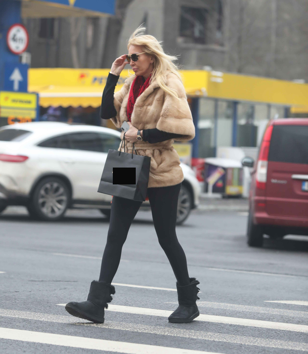 Maya Marcu, o apariție năucitoare pe Dorobanți.