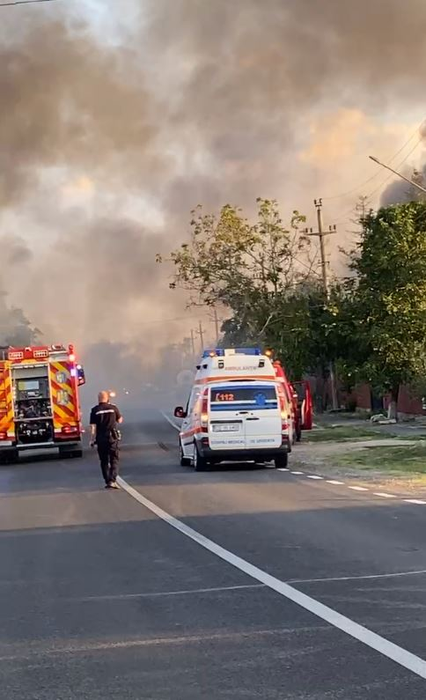 Explozie puternică în Crevedia