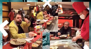 Dovada filmată că Florin Salam a dat uitării orice probleme. Cum a petrecut cu familia și prietenii la cel mai tare japonez din Capitală