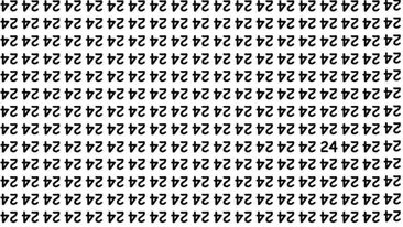 Iluzie optică virală | Doar 1 dintre 100 de oameni poate găsi numărul 24 în maximum 5 secunde