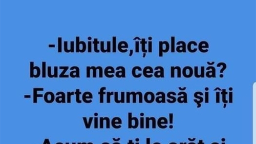 BANCUL ZILEI | Bluza cea noua