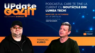 Se lansează „Update Go4it” #6 cu invitatul Francisc Kurko: AI-ul este doar o bulă