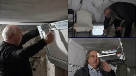 Nu e banc! Locatarii unui bloc din Baia Mare au început să își amenajeze singuri un buncăr la subsol