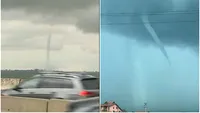 Tornadă spectaculoasă la Mihăileşti, Giurgiu! Vremea a luat-o razna. Video de necrezut