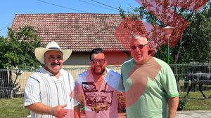 Apariție neașteptată la nunta lui Nuțulică. Cosmin Olăroiu, alături de ,,dresorul de fraieri" în ziua cea mare a fiului său