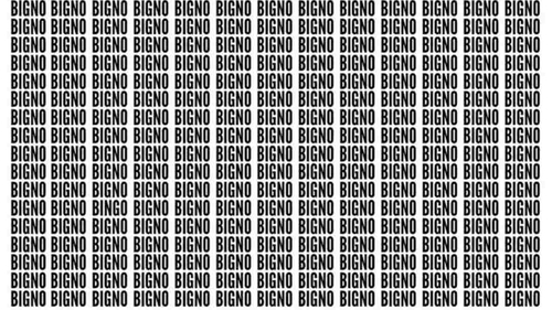 Iluzie optică virală | Găsiți cuvântul "bingo" în cel mult 5 secunde