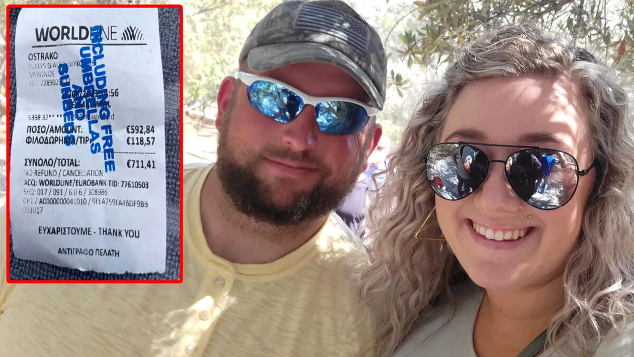 Ireal! Acești doi turiști au fost obligați să plătească 711 euro pentru o porție de mâncare, un Aperol Spritz și 3 sucuri, într-un restaurant din Mykonos