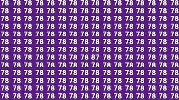 Test de inteligență | Depistați singurul număr din imagine diferit de 78! Geniile reușesc în 7 secunde