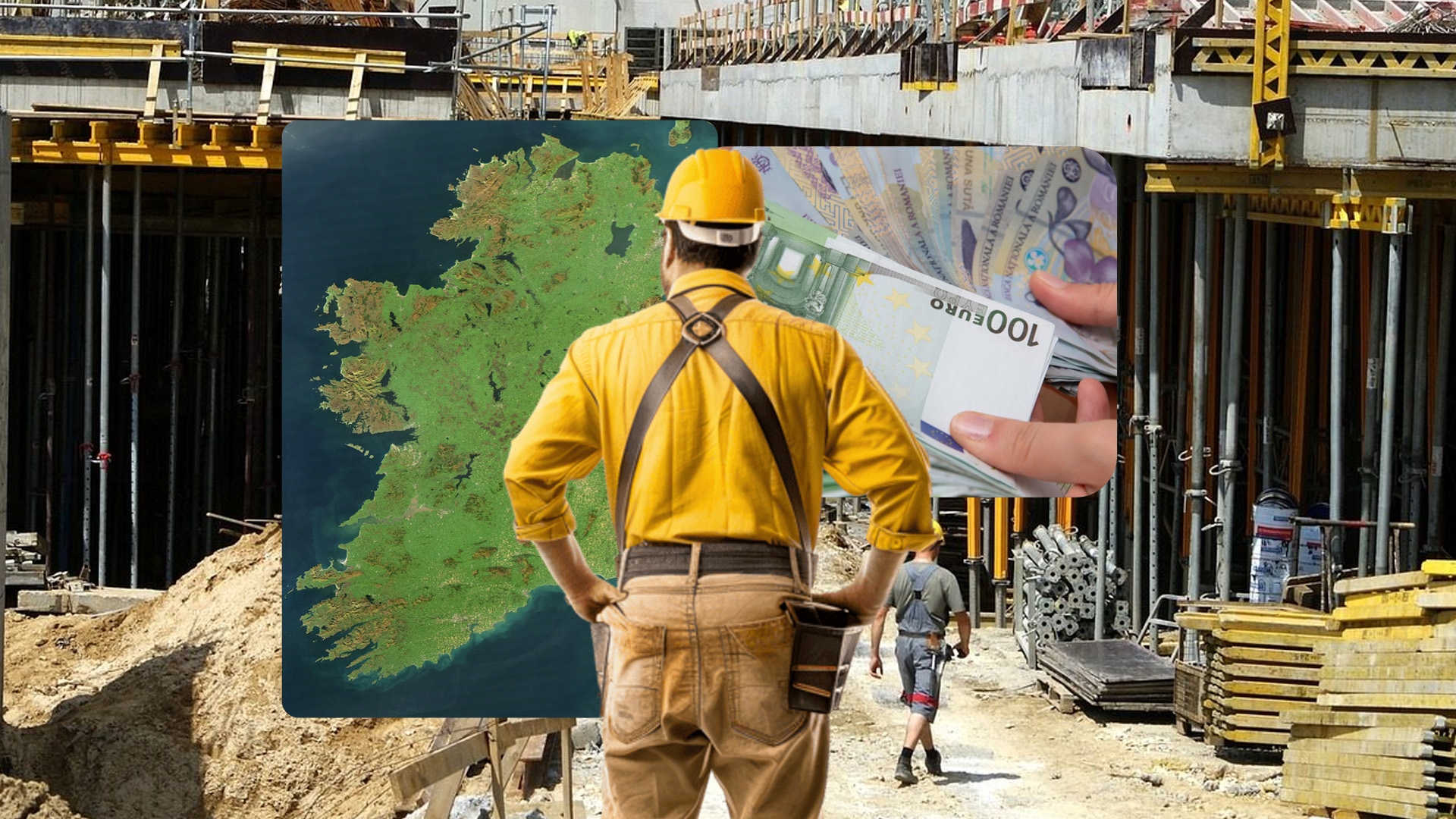 Salariul unui român care lucrează în construcții în Irlanda. Cât îi intră în buzunar în fiecare săptămână