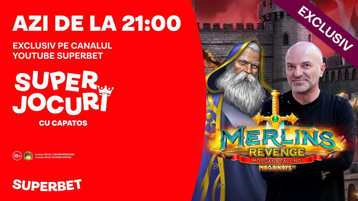 (P) Hocus Pocus, Superdistracție maximă alături de Dan Capatos azi de la 21 pe YouTube Superbet
