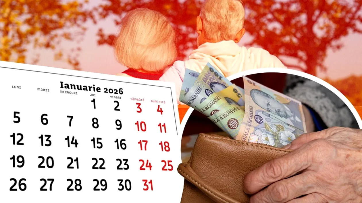 Când vin pensiile în ianuarie 2026. Vești proaste pentru pensionarii României!