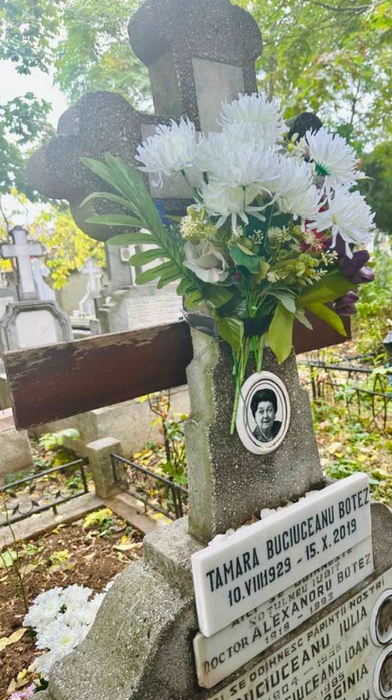 Mormântul Tamarei Buciuceanu/ sursa foto: social media