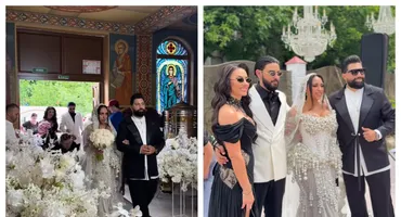 Cum arată cea de-a doua rochie a nașei lui Dani Stoian și a Mihaelei. Eliada Cantea a făcut furori la petrecerea de nuntă!