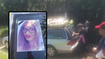 Primele imagini de la înmormântarea tinerei ucise în Bragadiru. Cum au îmbrăcat-o părinții pe Manuela Mustăţea