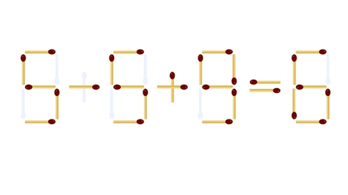 Test de inteligență | Corectați 5-5+9=6, eliminând un singur chibrit!