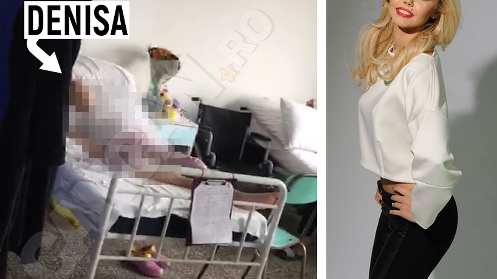 EXCLUSIVITATE NAŢIONALĂ. Imagini realizate joi, la ora 11.00. DENISA începe să-şi revină! (FOTO GALERIE)