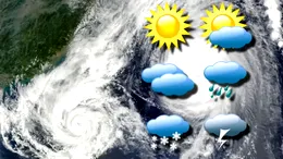 VIDEO cu harta meteo din România. Ninsori în luna aprilie pe teritoriul țării. Cum va fi vremea în București, Cluj și Constanța