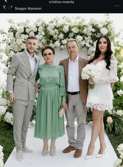 Alexandru Maxim și Cristina Roventa s-au cununat religios! Primele IMAGINI de la evenimentul fastuos