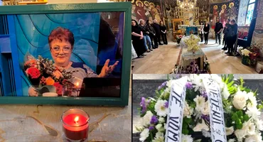 Minerva a fost înmormântată azi. Imagini de la slujba cu bun gust din biserică