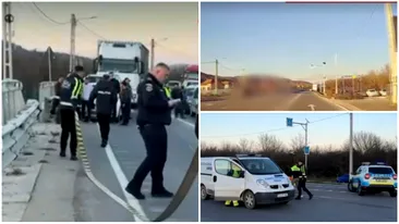 A murit sub privirile logodnicului! O femeie de 32 de ani, lovită mortal de o basculantă, pe trecerea de pietoni