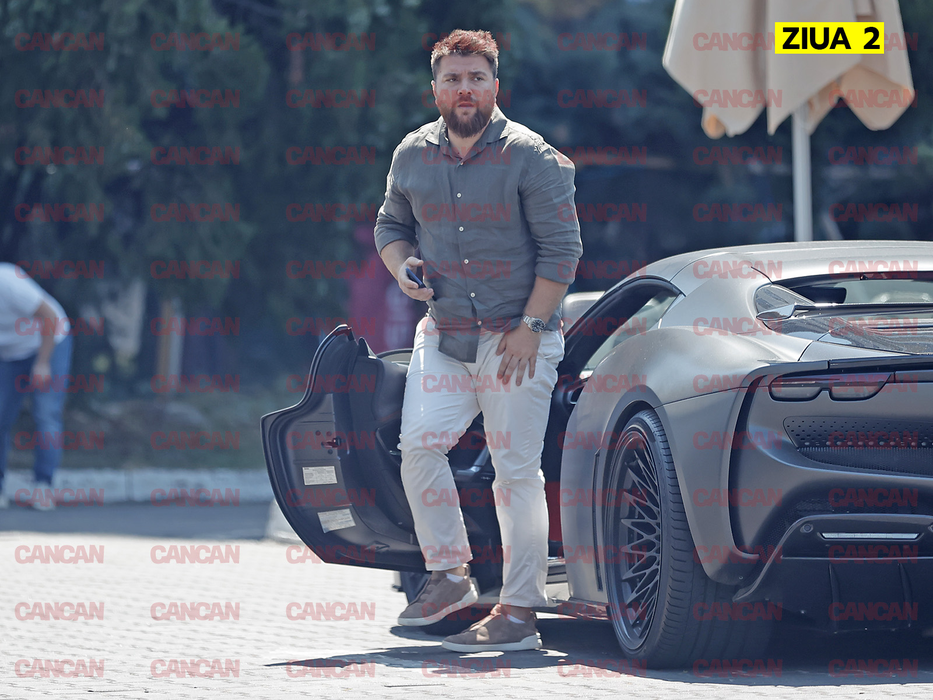Mircea Laurențiu Hotaranu se dă jos din Ferrari