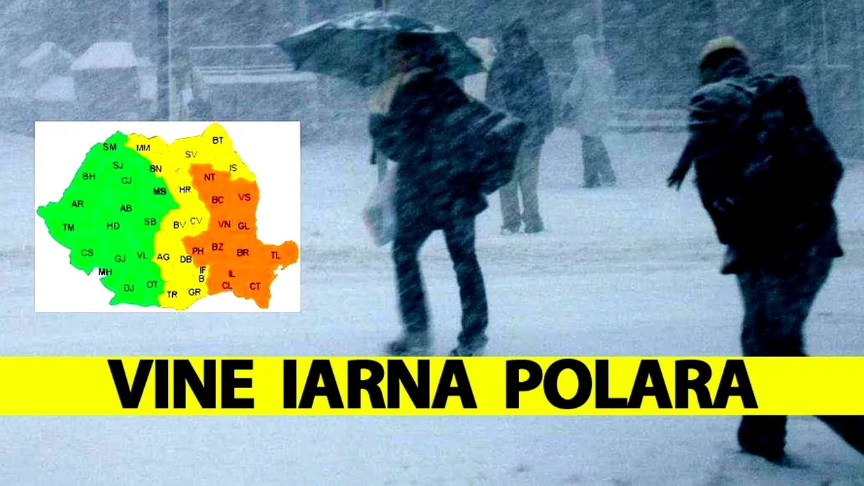 Vine iarna polară! ANM anunță temperaturi de -15 grade în România