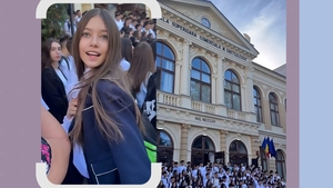 Fiica Iuliei și a lui Mihai Albu, delicată în prima zi de liceu. Ce școală urmează tânăra