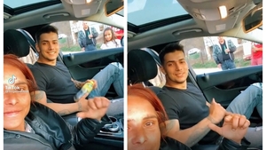 Ionuț o să moară de gelozie! Cum a ajuns Alexandra Bodi să se filmeze lângă o bunăciune, în mașină. VIDEO