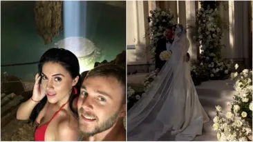 Alexandru Maxim și Cristina Roventa s-au cununat religios! Primele IMAGINI de la evenimentul fastuos
